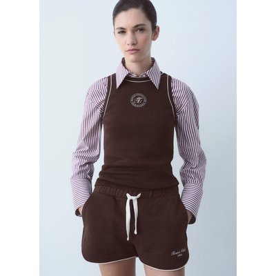 Short coton message imprimé MANGO