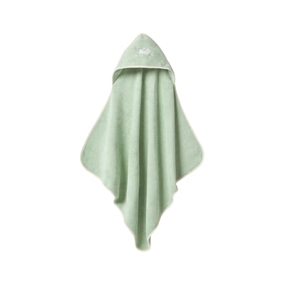 Cape de bain coton bio BALADE CARRE BLANC