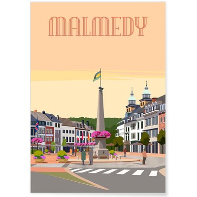 Affiche ville Malmedy L'AFFICHERIE