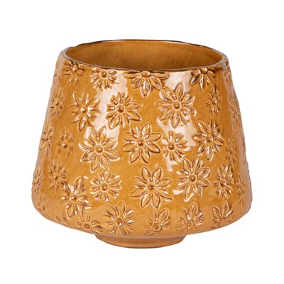 Vase évasé champêtre     miel TABLE PASSION