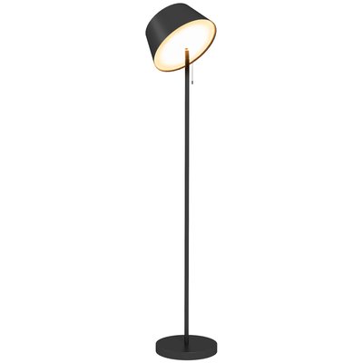 Lampadaire extérieur solaire LED sans fil USB réglable alu ABS noir OUTSUNNY