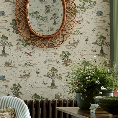 Hundred Acre Wood Cashew Wallpaper SANDERSON X DISNEY