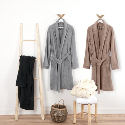 Peignoir coton éponge col chale coton 57 fils éponge PREMIUM LINANDELLE