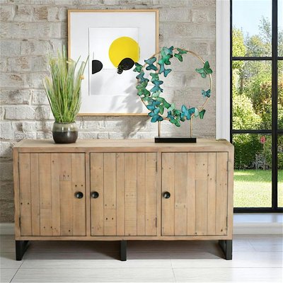 Buffet en bois recyclé 3 portes AUCKLAND PIER IMPORT