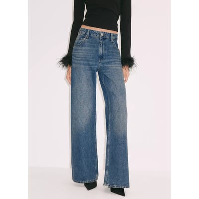 Jean wide leg brillant MANGO