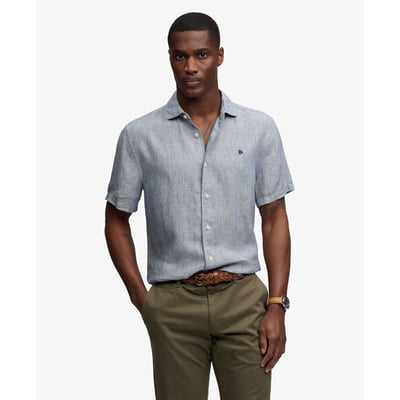 Chemise en lin à manches courtes Riviera SUPERDRY