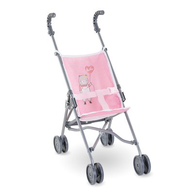 Poussette Canne Rose pour poupon 36/42/52 cm COROLLE