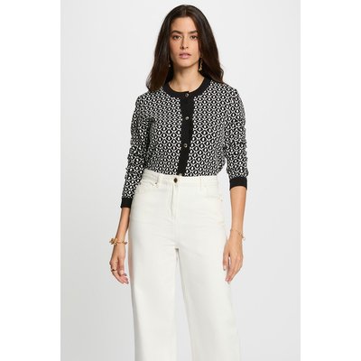Gilet court jacquard MORGAN