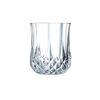 6 verres à eau vintage 23cl Longchamp - Cristal d'Arques - Verre ultra transparent au design vintage CRISTAL D ARQUES