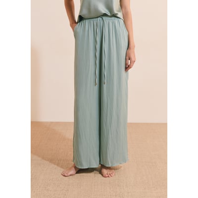 Pantalon de pyjama satiné coupe large CHEETA ETAM