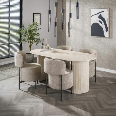 Table à manger contemporaine 180 cm ASCOLI PIER IMPORT