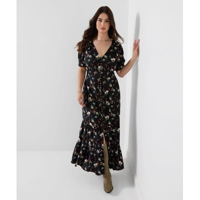 Adorable Robe Longue Boutonnée à Petites Fleurs JOE BROWNS