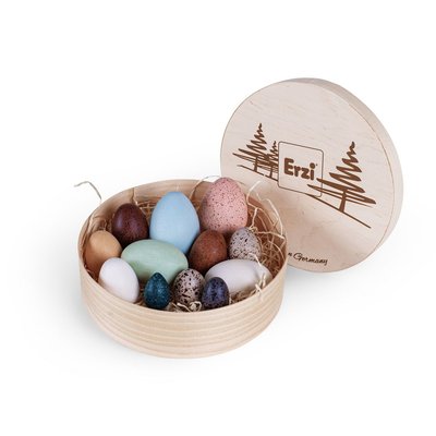 Boîte de 12 œufs en bois ERZI