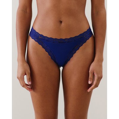 Tanga en coton et dentelle rose MAGDALIZ UNDIZ