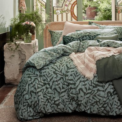 Parure de lit Housse de couette + Taies carrées en coton, GAÏA ESSIX