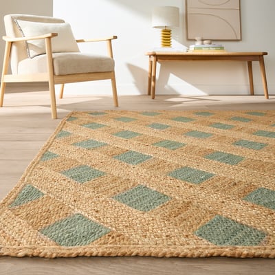 Tapis en jute, rectangulaire, QUADRA LA REDOUTE INTERIEURS