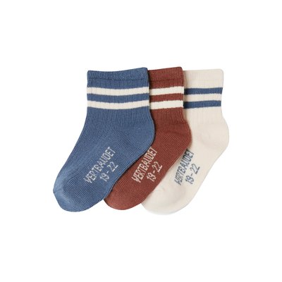 Lot 3 paires de chaussettes rayées sport VERTBAUDET