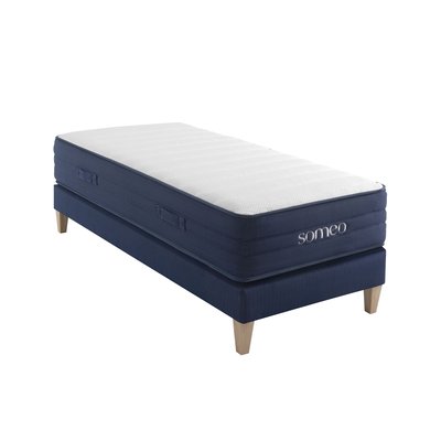 Ensemble matelas ressorts, latex et mémoire de forme, sommier et pieds Rêve 700 SOMEO