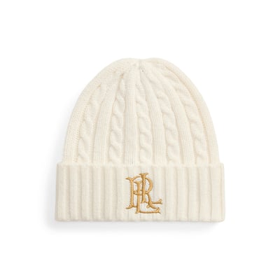 Geborduurde muts met kabelpatroon LAUREN RALPH LAUREN