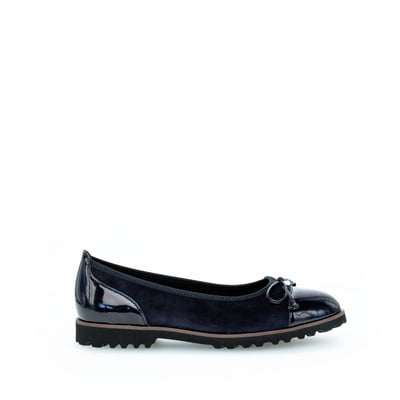 Chaussures Classiques été Petit Talon 4 Cm Cuir Bleu Marine - Taille 38, Occasion, Vintage