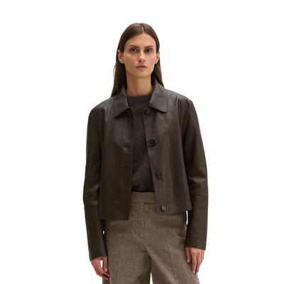Veste en cuir ajustée en cuir nappa d'agneau souple MARC O'POLO