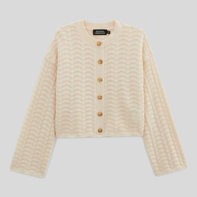 Gilet en pointelle MONOPRIX