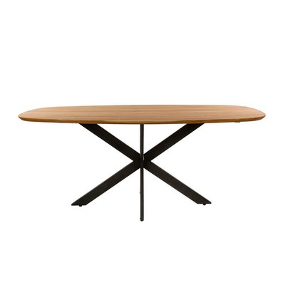 Table de repas en bois massif et acier - OSLO MATHI DESIGN