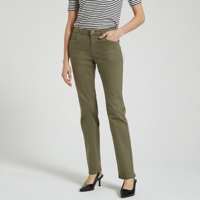 Cotton Mix Straight Trousers VERO MODA