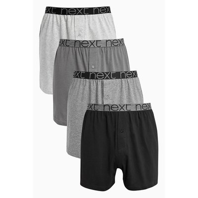 Caleçons coupe ample en pur coton, lot de 4 NEXT
