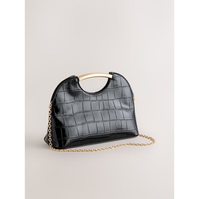 Sac à découpes effet croco NEXT