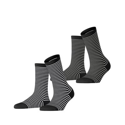 Chaussettes Fine Line 2-Pack Coton (biologique) Opaque ESPRIT