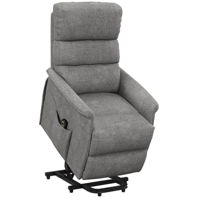 Fauteuil releveur électrique Polyester Gris HOMCOM