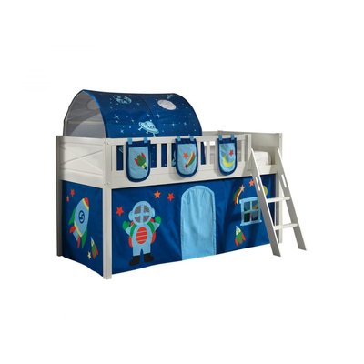 Scott Lit Mezzanine et Rideau Astro, Tunnel et 3 Sacs Rangement VIPACK