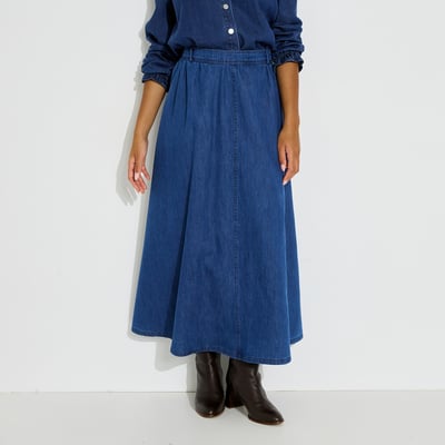 Jupe longue en jean GRAIN DE MALICE