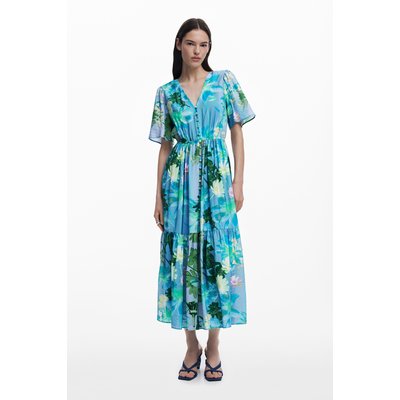 Robe chemise à fleurs DESIGUAL