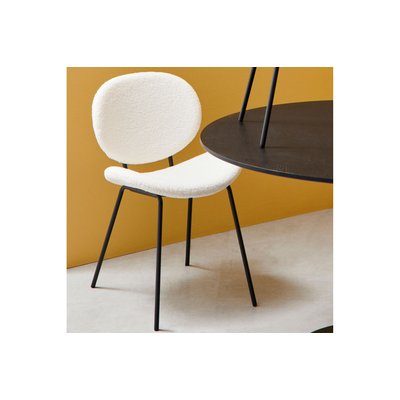 Chaises de salle à manger design en tissu bouclette (lot de 2) - KIM HELLIN, DEPUIS 1862