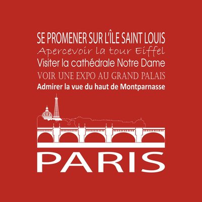 Tableau Sur Toile Paris ILLUSTRATION CEANOTHE