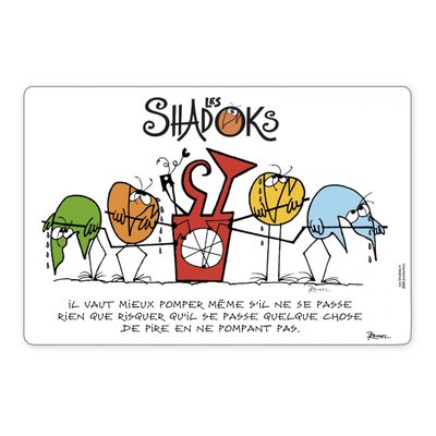 Set de table Shadoks Il vaut mieux pomper WINKLER
