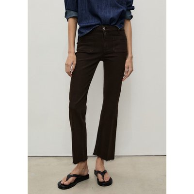 Jean flare crop poches MANGO