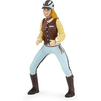Figurine Cavalière adulte Fashion bleue PAPO