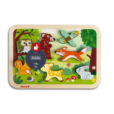 Chunky Puzzle Forêt 7 Pièces JANOD