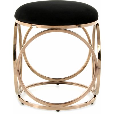 Tabouret en velours rond, Whitney ARTE ESPINA