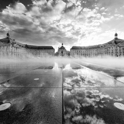 Tableau Mural Miroir Place De La Bourse Bordeaux CONTEMPORAIN URBAIN CEANOTHE