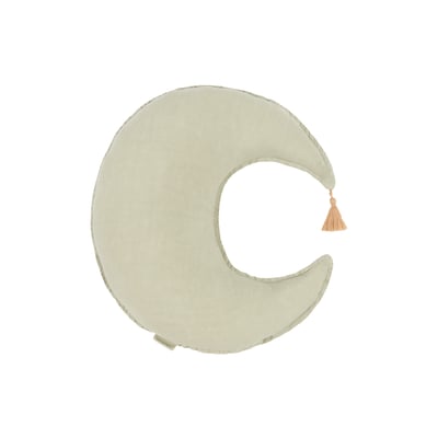 Coussin lune en lin français lavé L1N0 NOBODINOZ