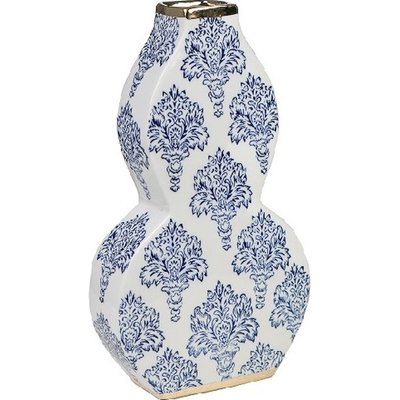Vase en porcelaine   motif floral élégant décoratif RECOLLECTION