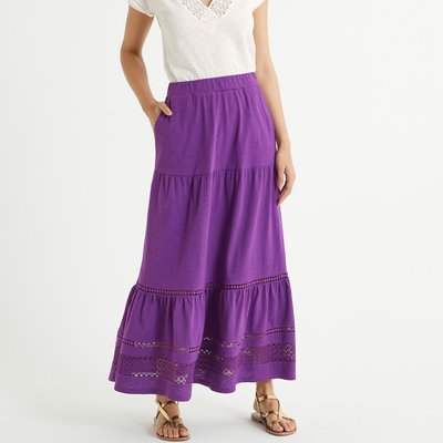 Long jupon en maille, base volantée ANNE WEYBURN
