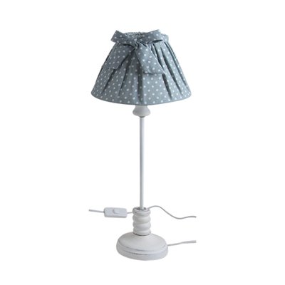 Lampe en bois et coton à pois AUBRY GASPARD