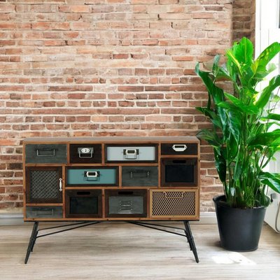 Commode d'apothicaire 11 tiroirs 1 porte LAMPHUN PIER IMPORT