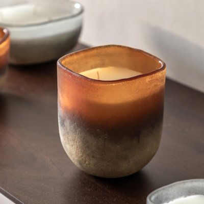 Large Jasmin & Vetiver Mercury Candle in Amber/Gold SO'HOME
