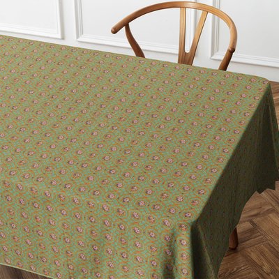Nappe carrée en coton MONA doré VENT DE BOHÈME